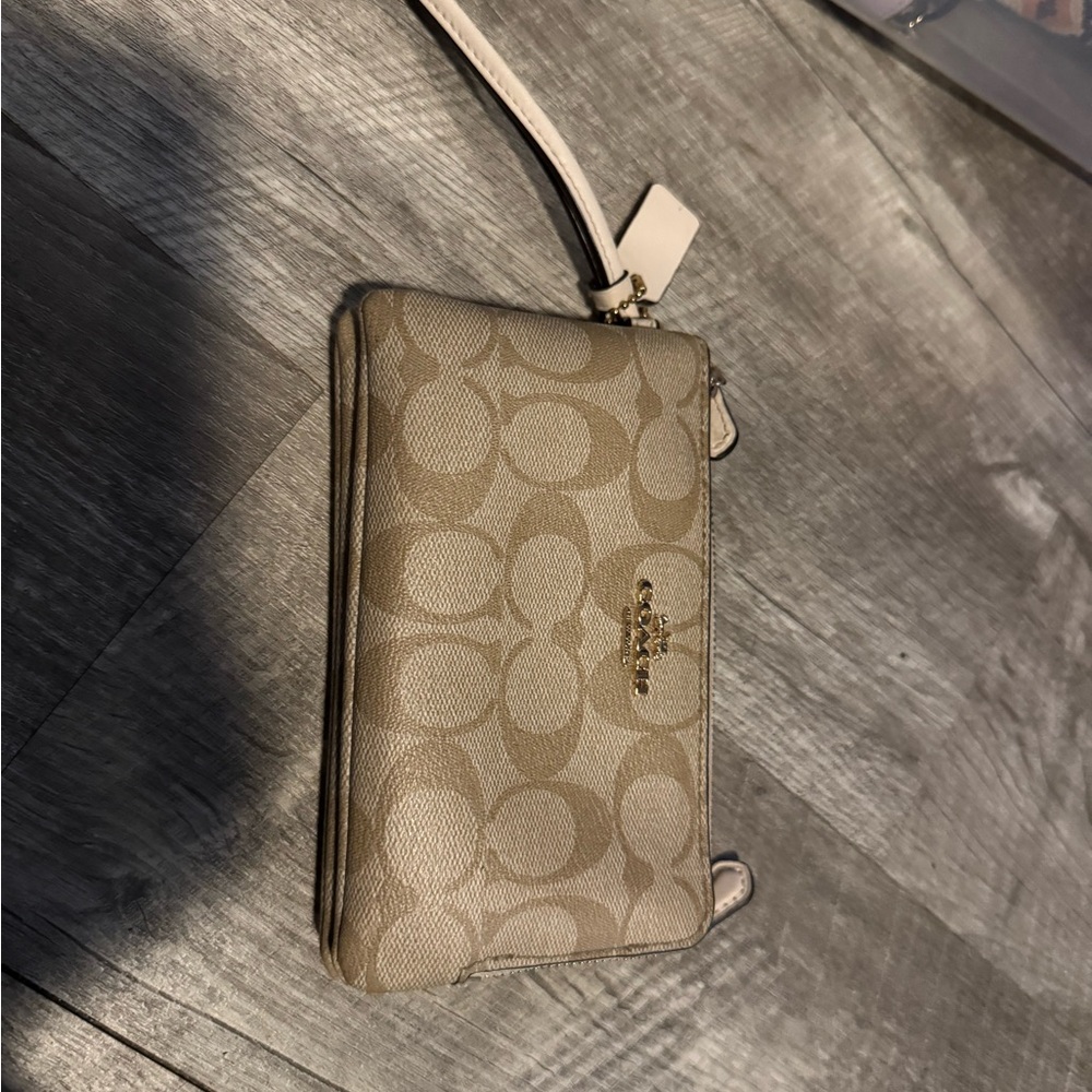 Coach Tan Wristlet